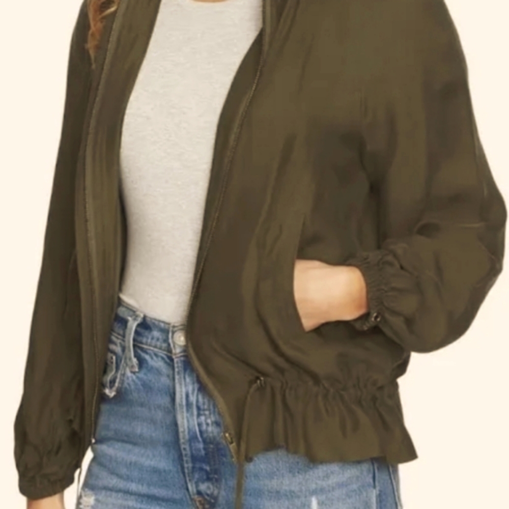Zara light weight Jacket Olive Green
